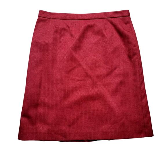 Alex Marie Cranberry Textured Short/Knee Length Skirt - 14 - Picture 1 of 6